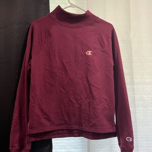 Women’s Champion Burgundy Fleece Athletic Apparel Size Small